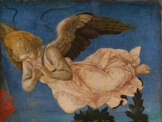 londongallery/francesco pesellino and completed by fra filippo lippi and workshop - angel (right hand)